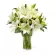 Florero con Flores Lilium Blancos