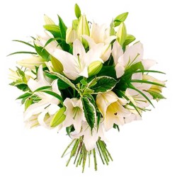 Ramo de Lilums Blancos con 10 Varas más flores Mix