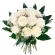 Ramo de Flores para Condolencias 12 Rosas Blancas