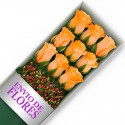 Caja de 9 Rosas Damasco